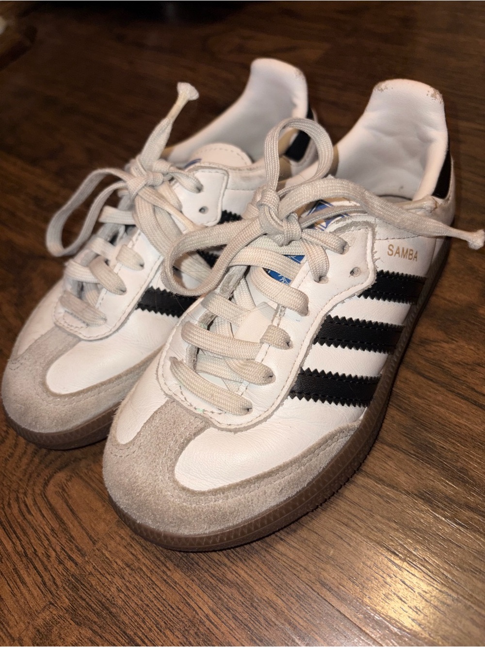 Adidas Samba OG White Black Gum sneakers.